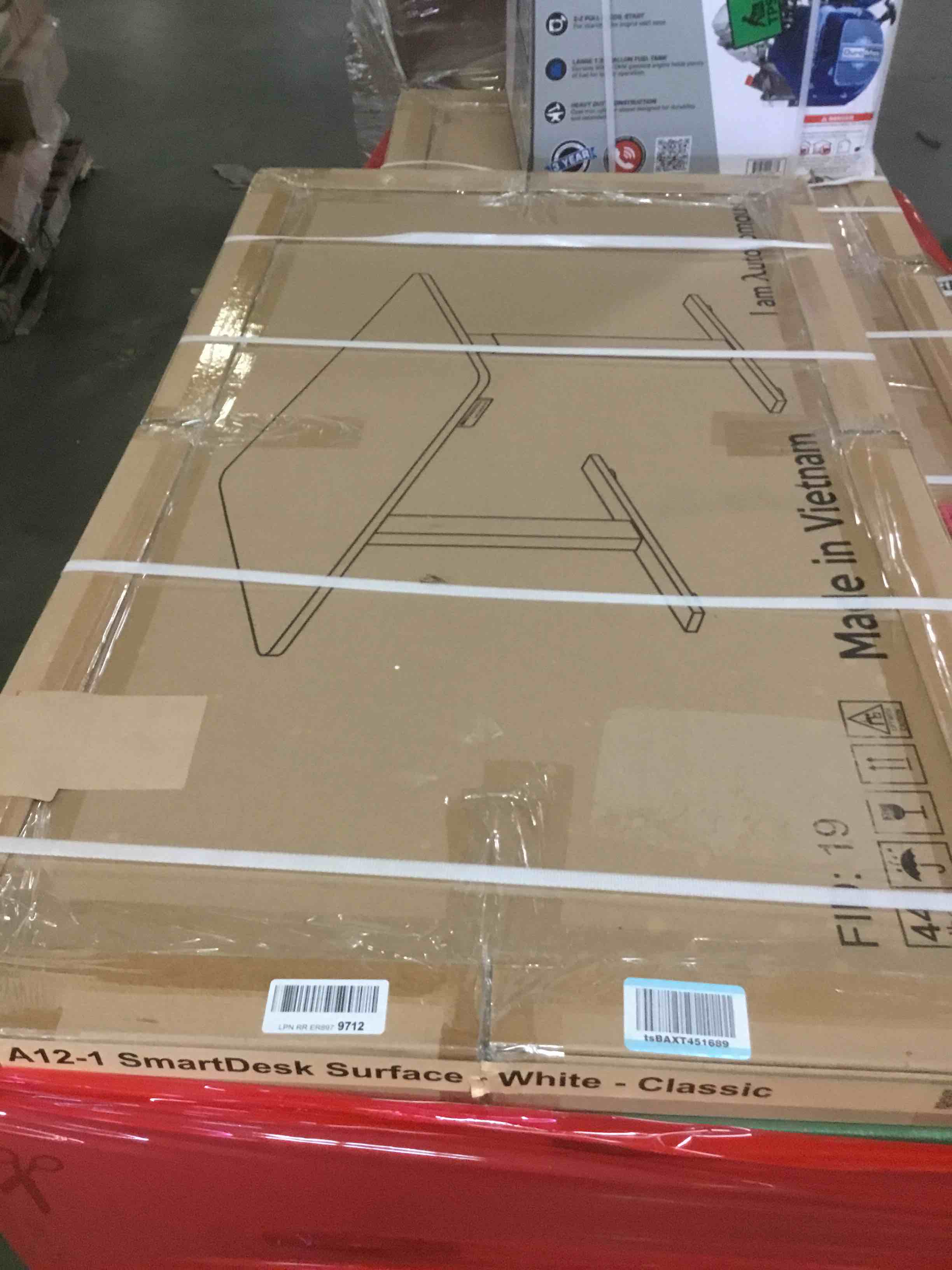 smart desk surface white classic 