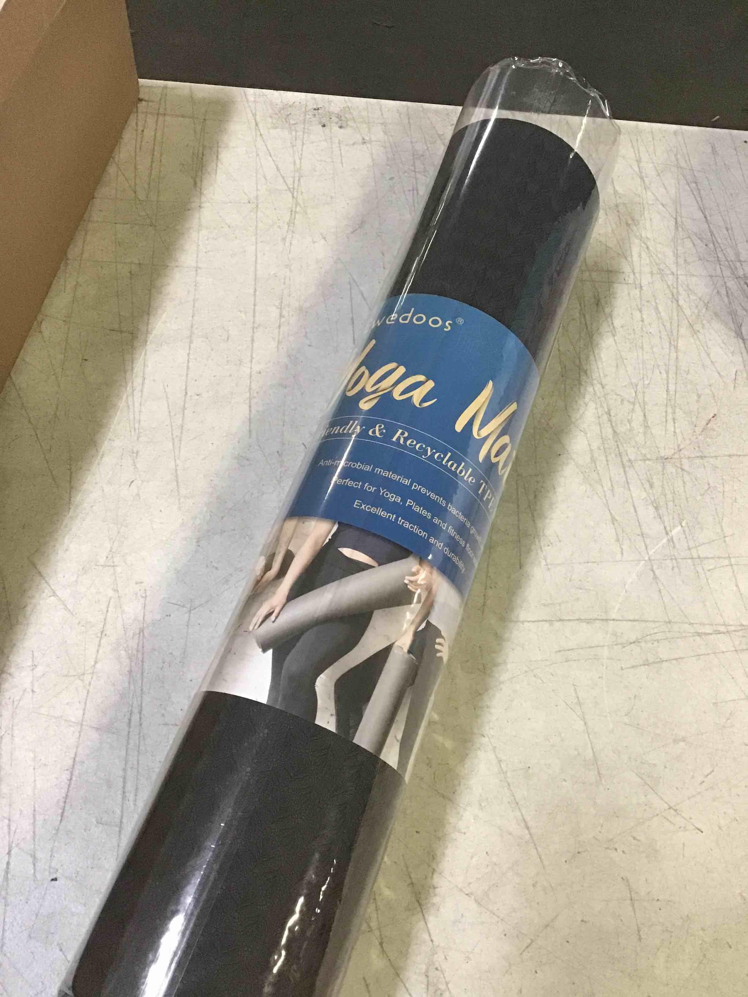 Ewedoos Yoga Mat Non Slip TPE Yoga Mats Exercise Mat Eco Friendly Workout Mat