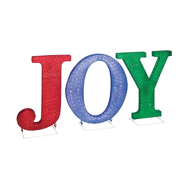Member's Mark Pre-Lit Joy Sign - Multicolor