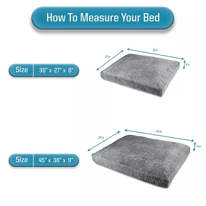 Canine Creations Orthopedic Foam Pillow Pet Bed 