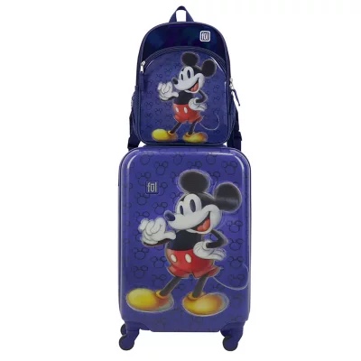 Disney 100 Mickey Mouse Kids' 2-Piece Luggage Set 