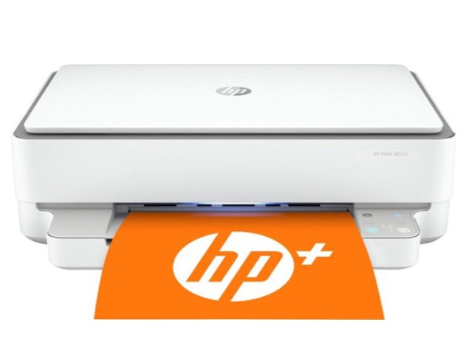 HP - ENVY 6055e Wireless Inkjet Printer with 3 months of Instant Ink Included with HP+ - White