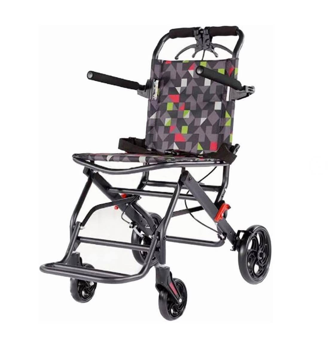 Ultralight Transport Wheelchair, Folding Portable Boarding Travelling Wheelchair with Hand Brake, Wheelchairs for Adults,Folding Wheelchairs? Trolleys for Elderly Aircraft Travel