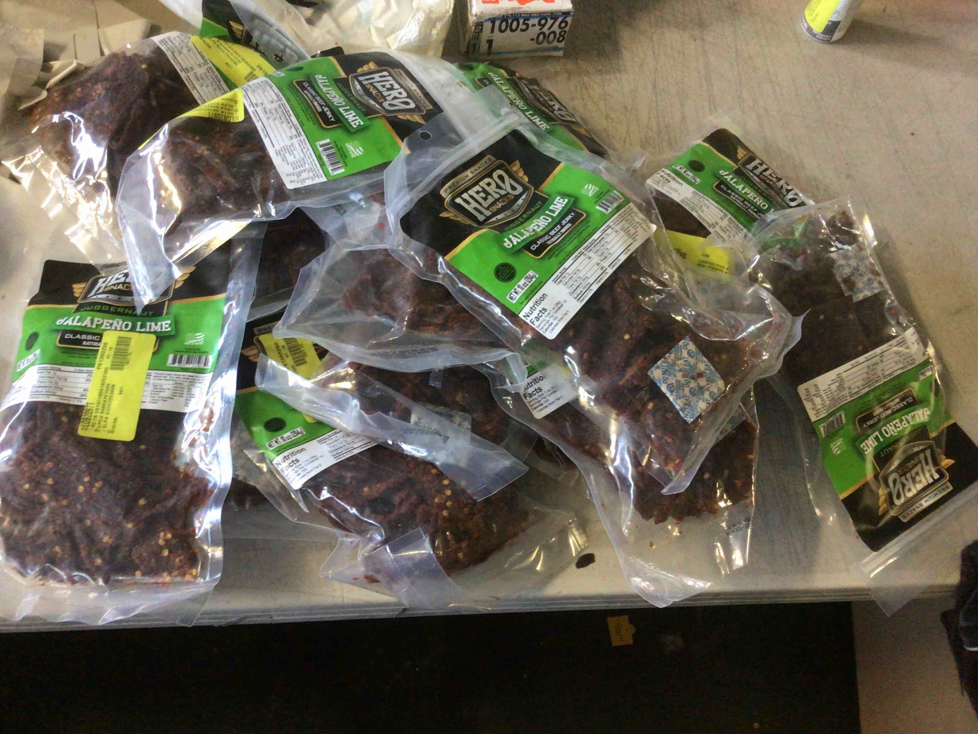 10 oz.Hero Snacks Juggernaut Jalapeño Lime Classic Beef Jerky