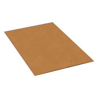 BOX USA Double Wall Corrugated Cardboard Sheets, 24" x 36", Kraft (Pack of 4), (BSP2436DW)