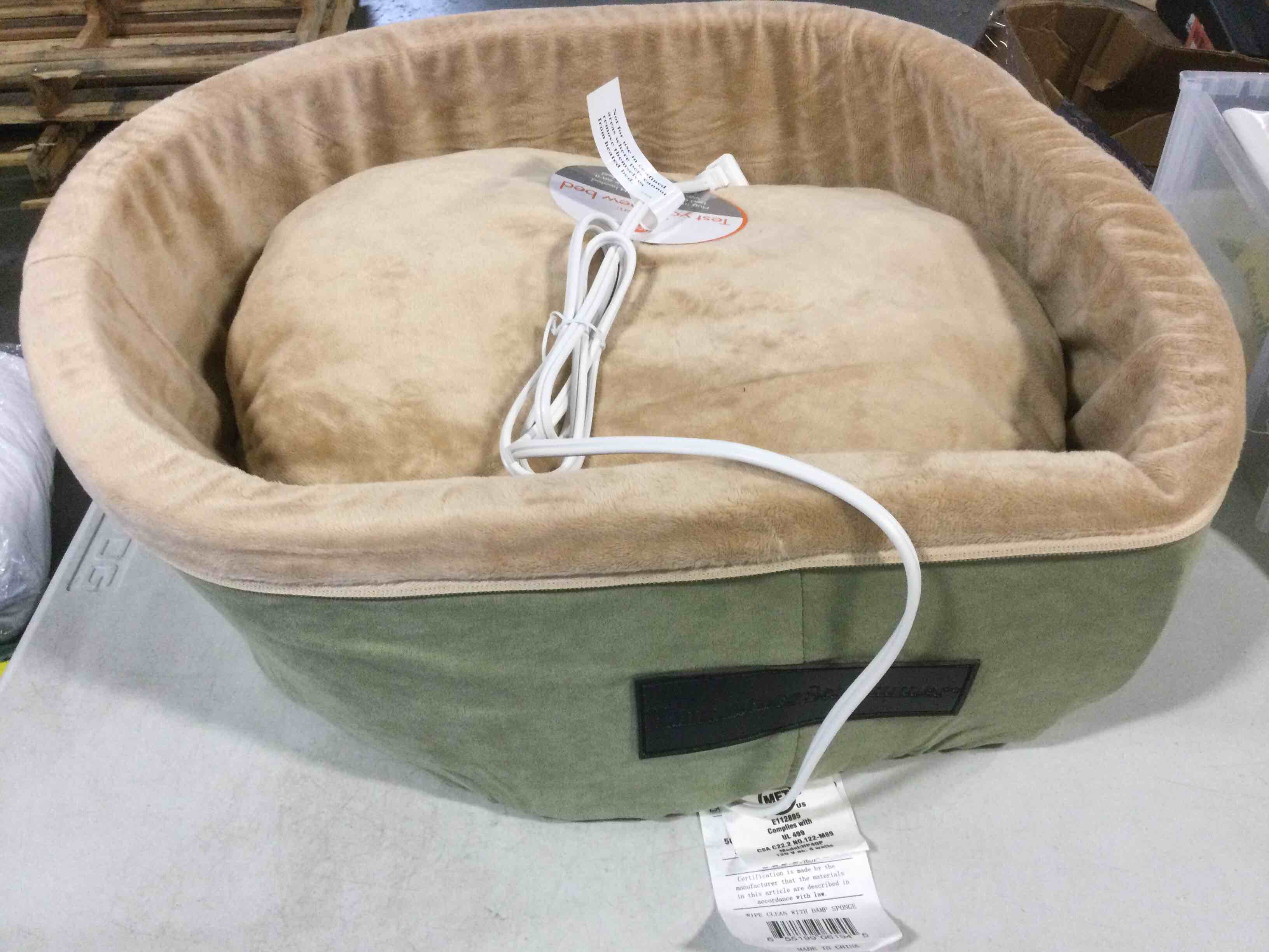 K & H Large cat small Dog heated bed sage