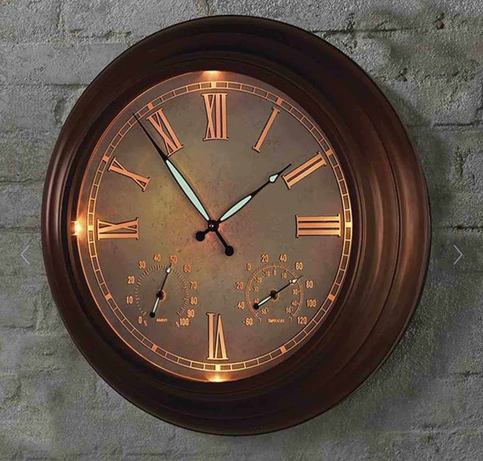 The 24" Outdoor Lighted Atomic Clock
