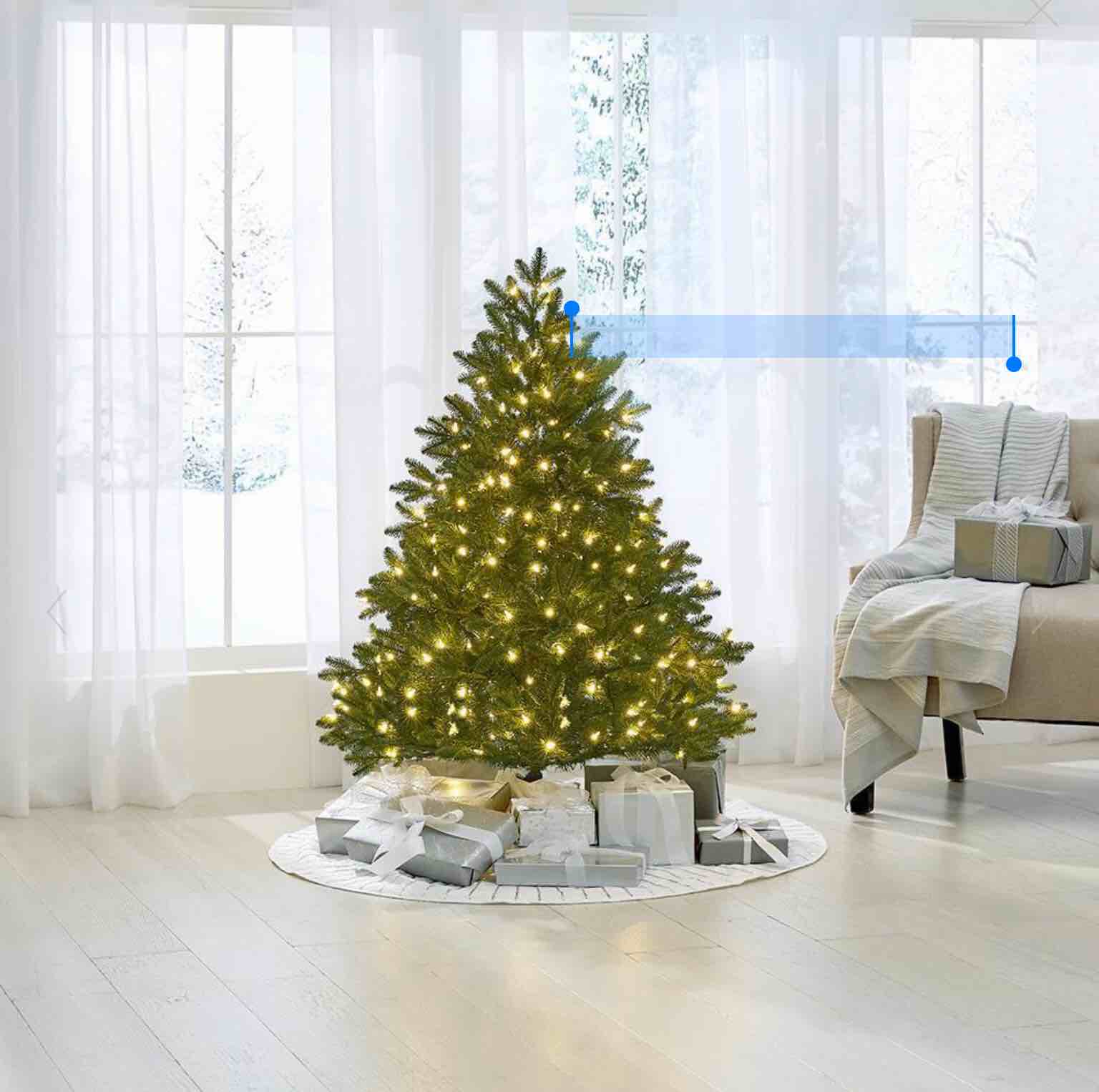 The World's Best Prelit LED Nobl 4.5 Ft 