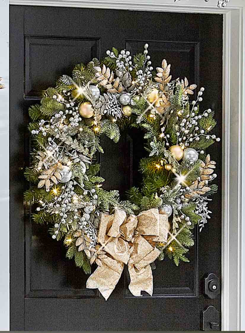 The Cordless Prelit Silver And Champagne Holiday Trim