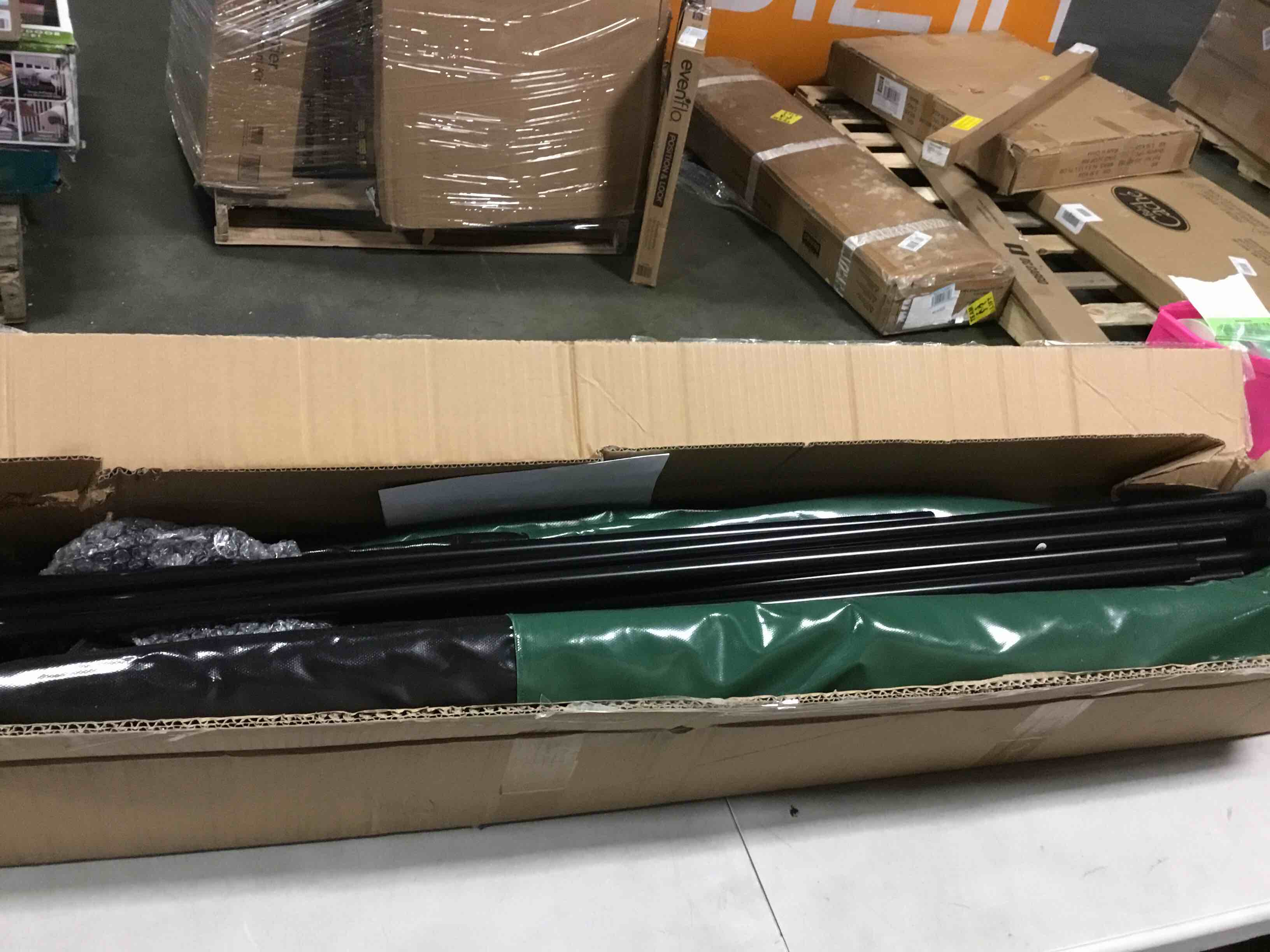 VEVOR Outdoor Storage Box, 100 Gallon Waterproof PE Tarpaulin Deck Box w/Galvanized Frame, All-Weather Protection & Portable, for Camping, Garden, Poolside, and Yard, Black & Green