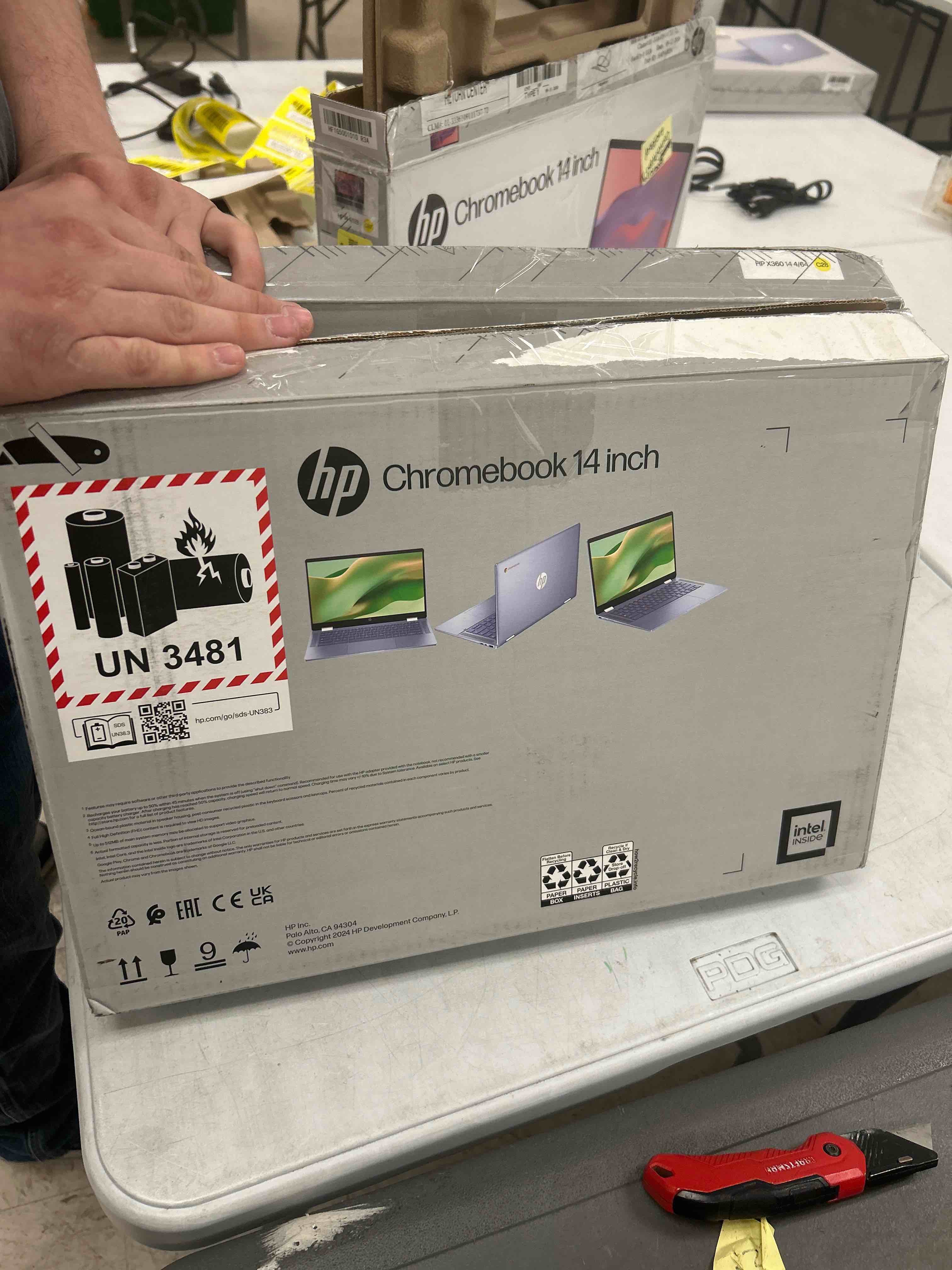 HP Chromebook x360 14 inch FHD IPS Touch 2-in-1 Laptop, Intel Processor N100, 4GB RAM, 64GB eMMC, Chrome OS, Sky Blue, 14b-cd0130wm