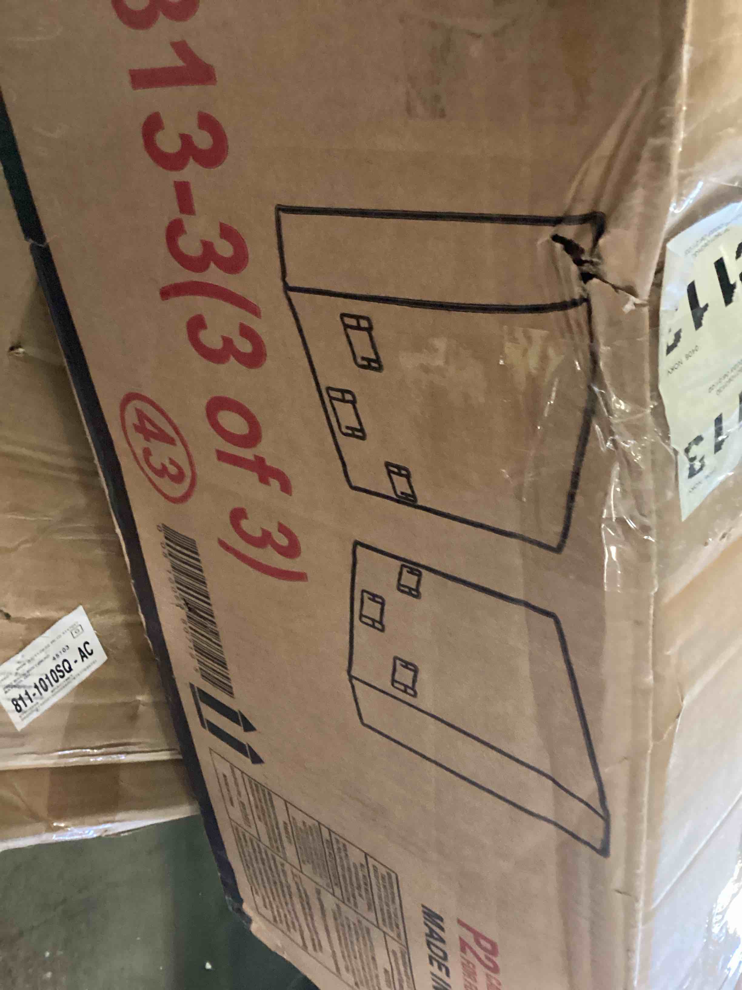 Sofa D76813-3 Armrest L/R light gray (Box 3 of 3)