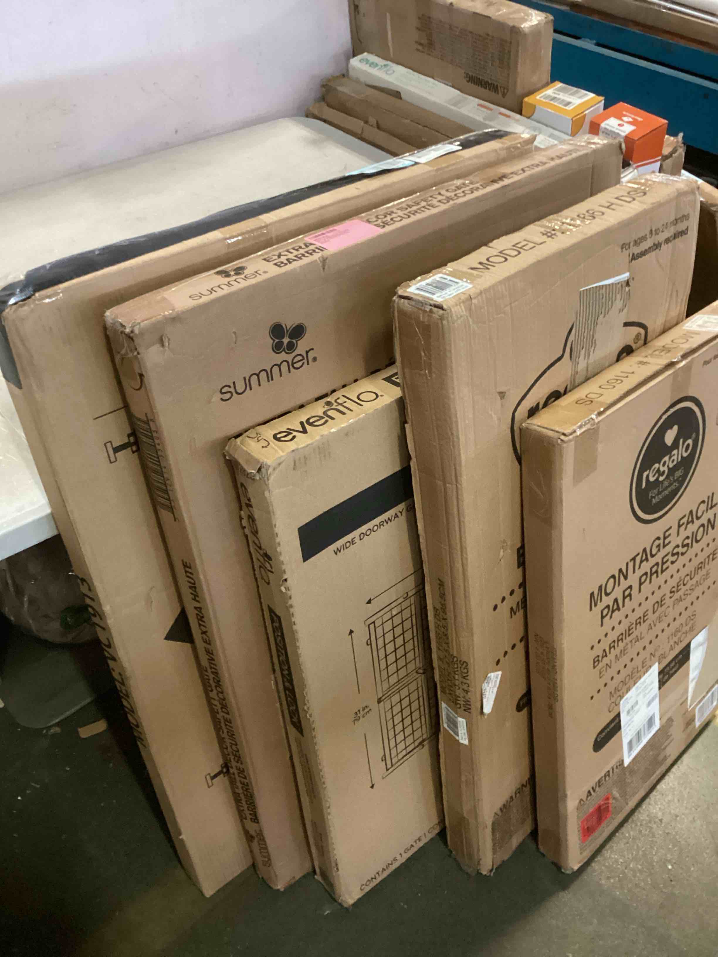 assorted baby gates 