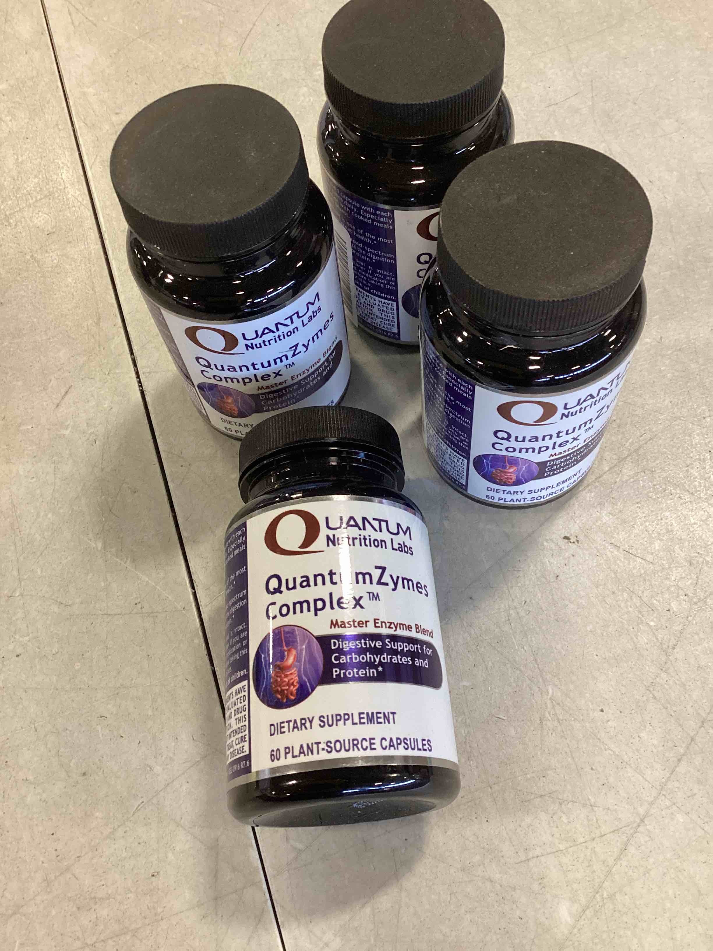 quantum zymes complex Dietary Supplement 60 Plant-Source Capsules