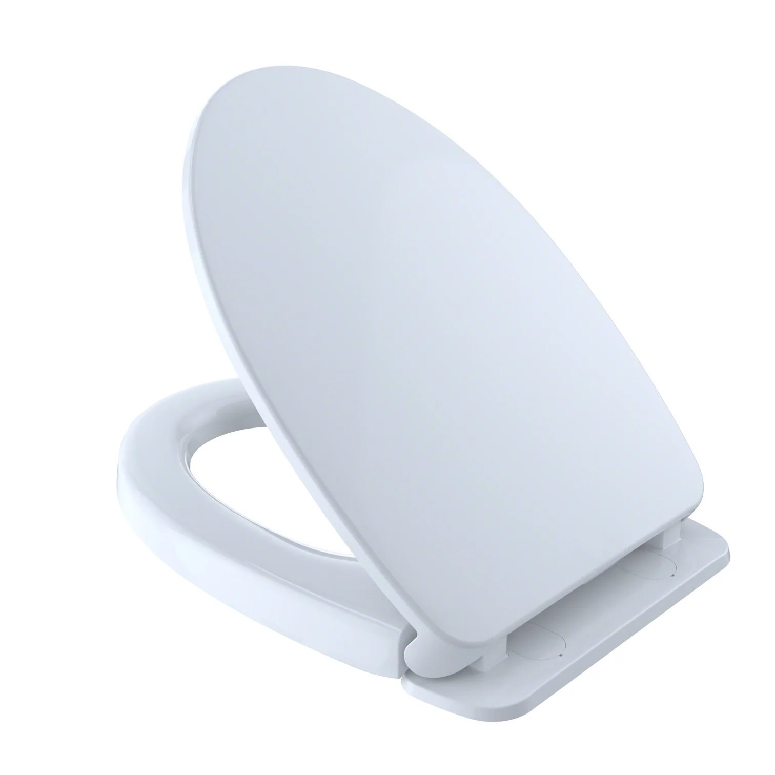 TOTO SS124#01 SOFTCLOSE NON SLAMMING, SLOW CLOSING TOILET SEAT & LID, COTTON WHITE
