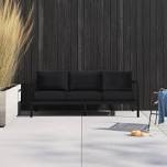 Holland 75” Aluminum Outdoor Sofa with Sunbrella Cushions
