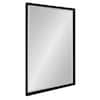 Calter 23.5 in. W x 35.5 in. H Framed Rectangular Beveled Edge Bathroom Vanity Mirror in Black