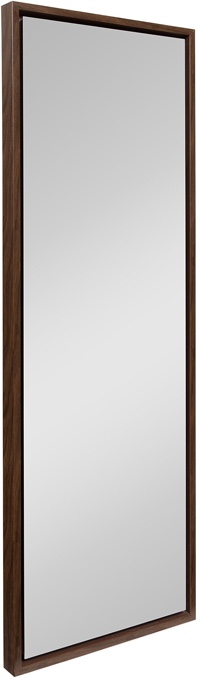 Kate and Laurel Evans Wood Framed Wall Panel Mirror, 16 x 48 Walnut Finish