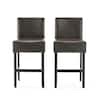 Portman 37.73 in. Brown Counter Stools (Set of 2)