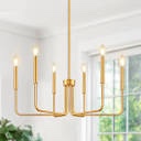 Lynnland Gold Chandalier Modern Farmhouse