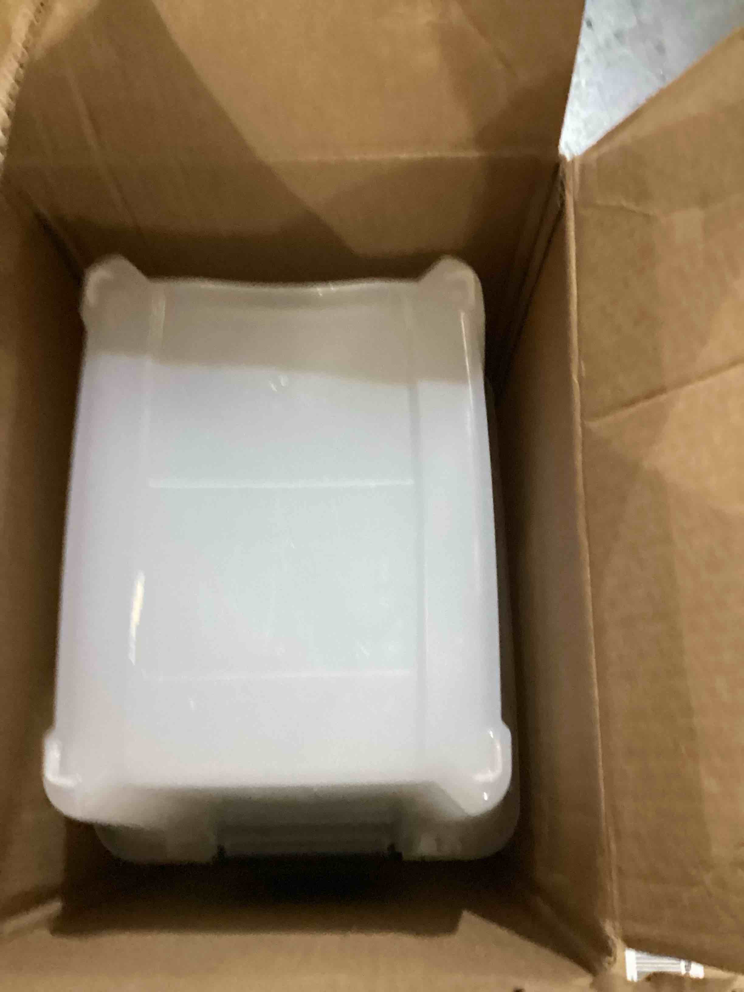 IRIS USA 19 Qt Stackable Plastic Storage Bins with Lids, 6 Pack BPA