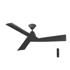 Home Decorators Collection Easton 52 in. Indoor/Outdoor Matte Black Ceiling Fan with Remote Control