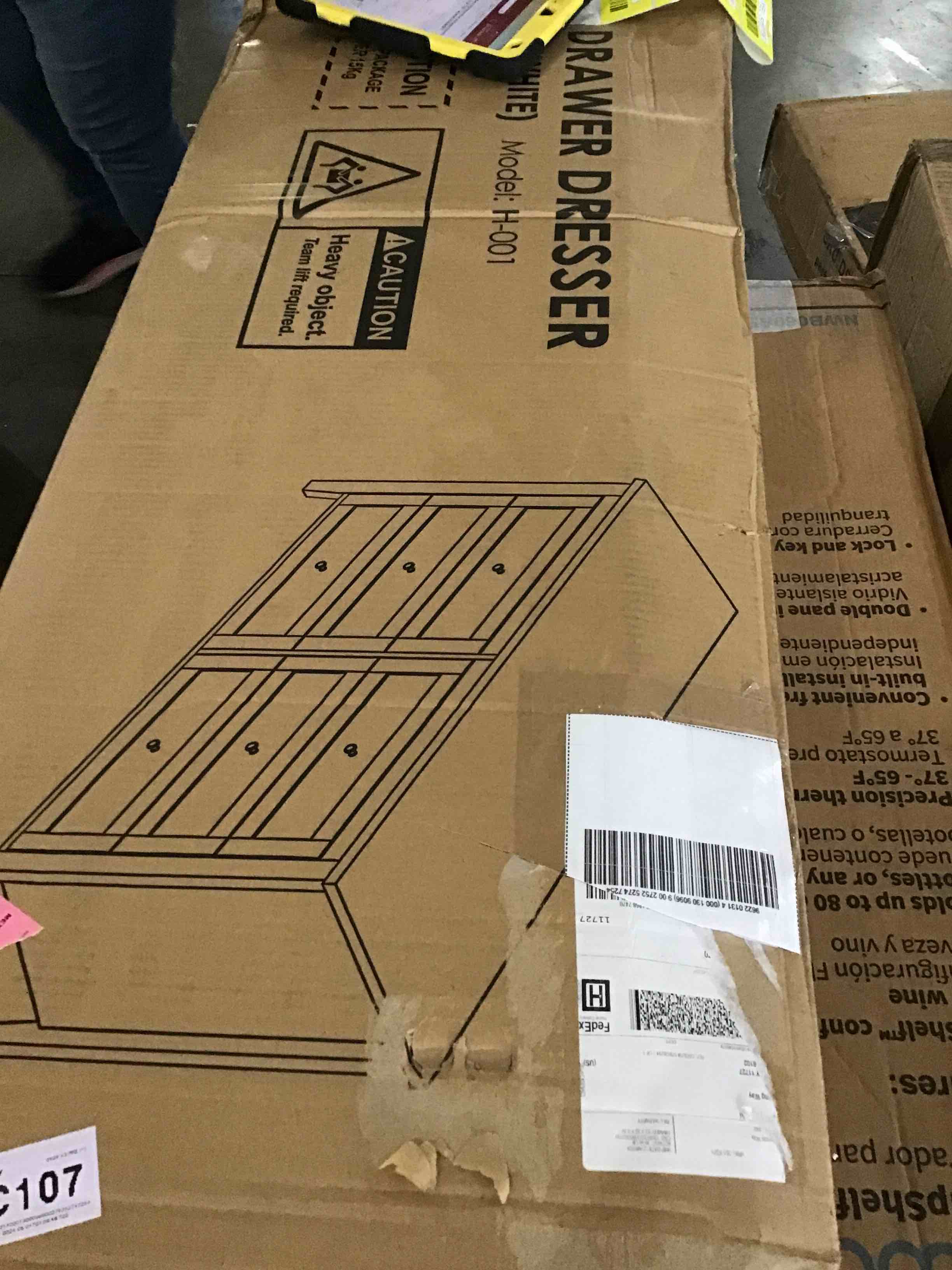 6 drawer dresser model h-001