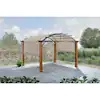 10 ft. x 12 ft. Longford Wood Outdoor Patio Pergola with Sling Canopy( 2 boxes) 