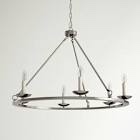 Pickensville 6 - Light Wagon Wheel Chandelier