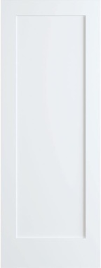 1 Panel Shaker Passage Door Primed, 18" x 80" x 1.375"
