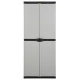vidaXL Garden Storage Cabinet Gray&Black 