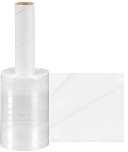 5" x 1000' 55 Gauge Cast Stretch Wrap, Clear, 12/Carton (MINI-HX 5X1000)