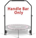 Newan Rebounder Handle Bar Accessory for 40" Round Fitness Trampolines, Cushy Foam Handles,Only Applicable to The Foot Tube Between 2.5CM/0.98IN Diameter(Trampoline Not Included)