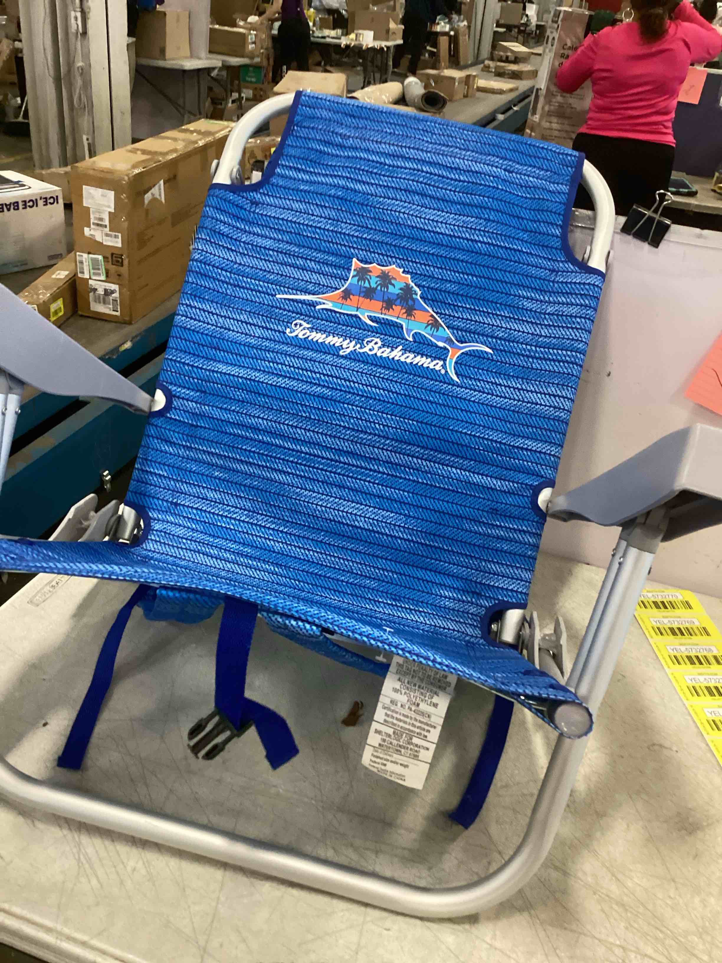 Tommy Bahama Backpack Beach Chair 1Pack (Sailfish and Palms), Multicolor