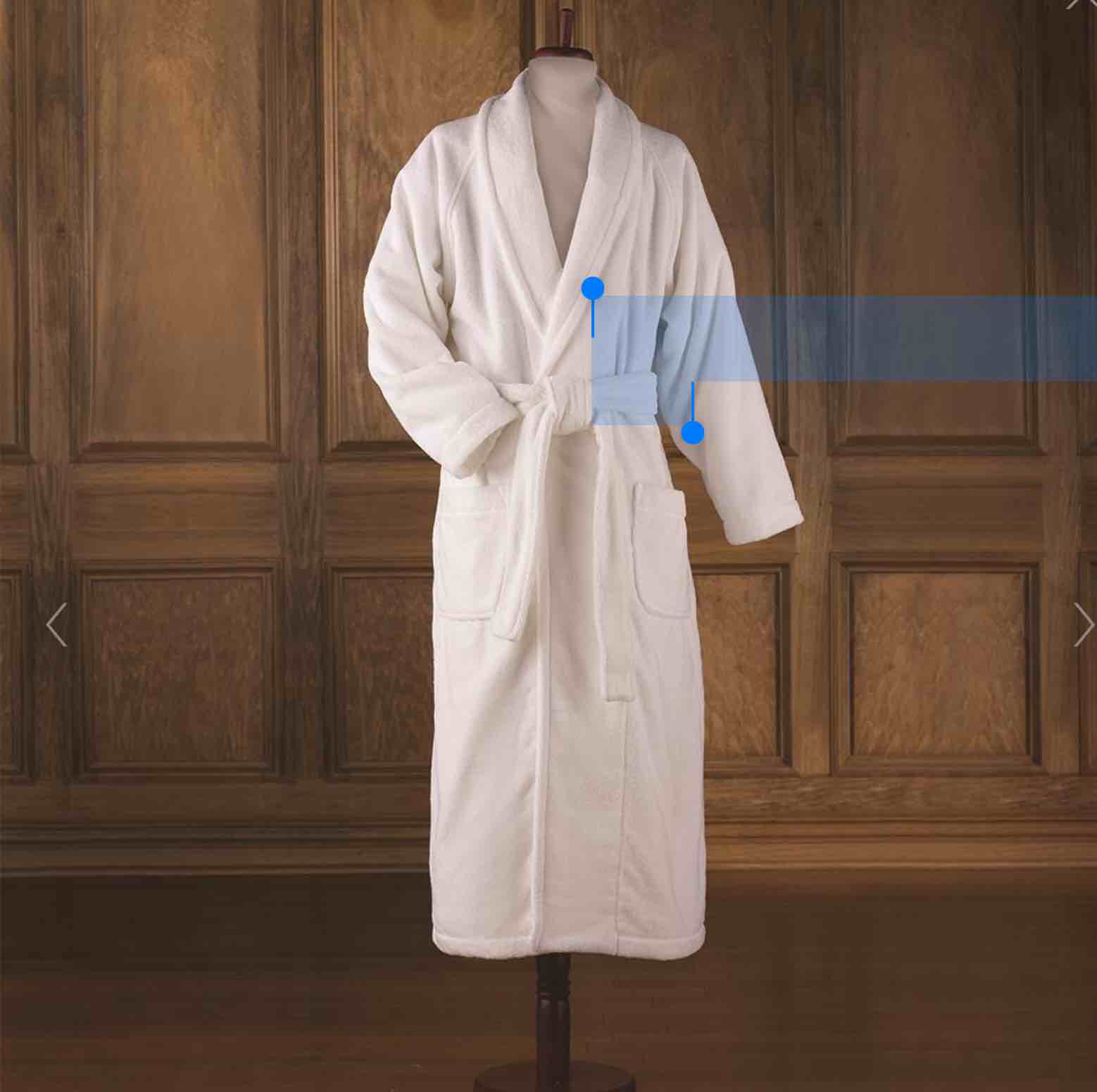 The Hammacher Schlemmer Genuine Turkish Cotton Luxury Bathrobe (White)