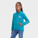 Girls' Fleece Pullover Hoodie - Cat & Jack™ Teal Blue M 12 piece case