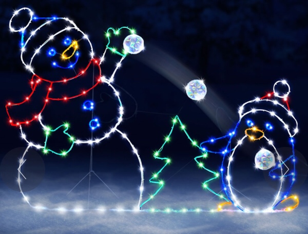 The Playful Animated Snowball Fight