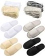 24 Pairs Spa Disposable Slippers Non Slip Open Toe Slippers for Women Men Guests Hotels Home Party Housewarming