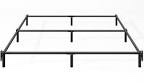 Kujielan Queen Size Metal Bed Frame, 9 Inch Bed Base for Box Spring and Mattress, Quick & Easy Assembly, Heavy Duty Bed Frame Noise Free, Black