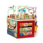 Battat – Wooden Activity Cube – Toddler Activity Center – Baby Play Cube – Bead Maze – 12 Months + – CurioCity