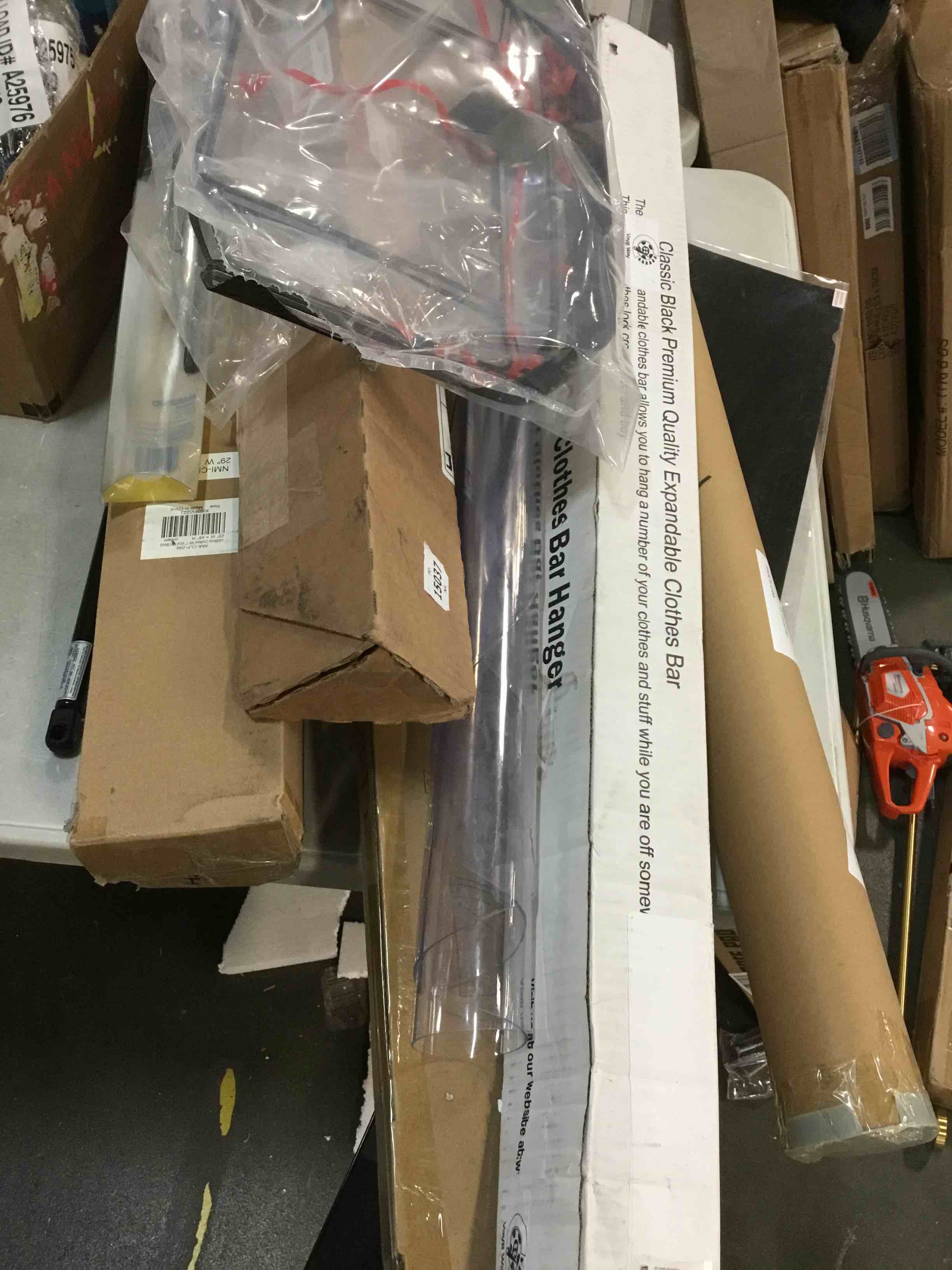 assorted curtain rods,cordless,baby toy and more 