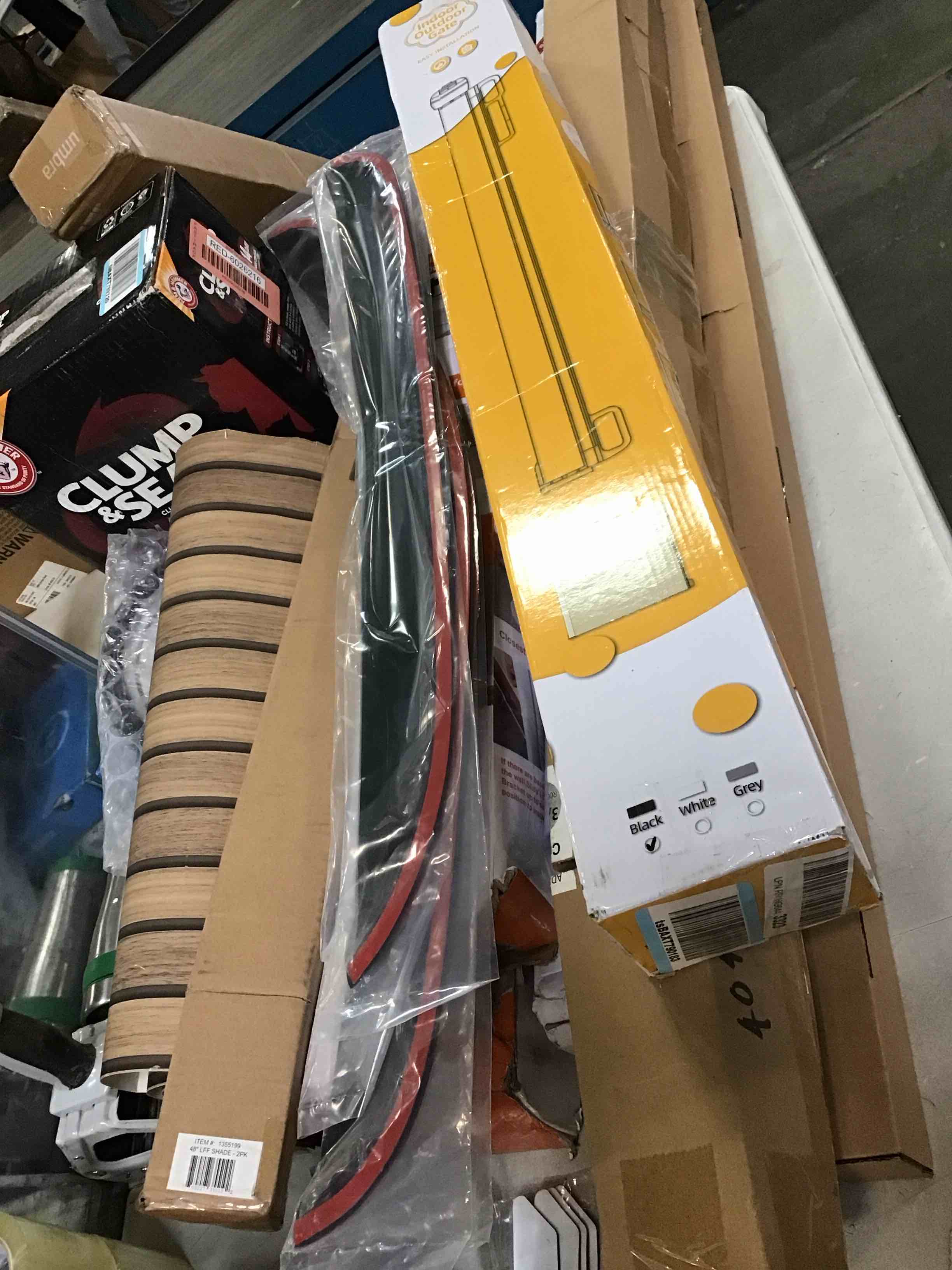 assorted safety gates,curtain rods,cordless and more 