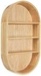 Kate and Laurel Hutton Scandinavian Capsule Wall Shelf, 16 x 28, Natural Wood, Geometric Modern Shelves for Wall Natural 16x28