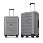 Ginza Travel 3 Piece Expandable Luggage Set,Hardside Suitcase with Spinner Wheels and TSA Lock,Gray
