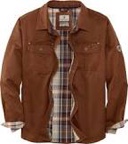 Legendary Whitetails Men's Journeyman Shirt Jacket, Flannel Lined Shacket for Men, Water-Resistant Coat Rugged Fall Clothing 4XT