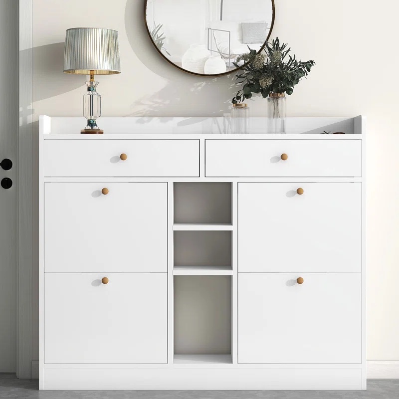 Shoe Storage Cabinet With Stool