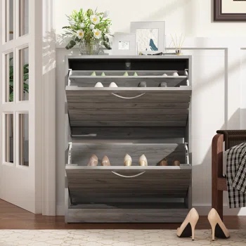 13 Pair Shoe Storage Cabinet