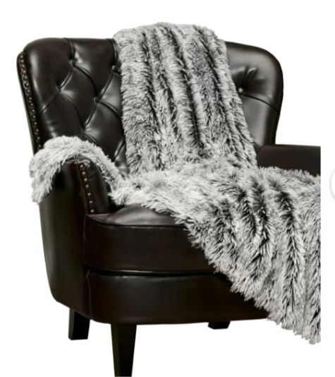 Chanasya Soft Luxurious Blanket 50x65 inch Two Color-LongFur Grey