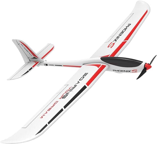 VOLANTEXRC Brushless RC Airplane PhoenixS 2.4GHz Remote Control Glider Plane with Durable Plastic Fuselage, 1.6M Wingspanfor Adults, Advanced Pilot (742-7 PNP)