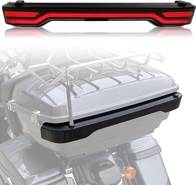 VEISUTOR Smoke King Tour Pack Pak LED Brake Turn Tail Lamp Kit for 2014-2022 Harley Touring Road Glide Street Glide Electra Glide Tail Light Accessories (Replace #67800368)